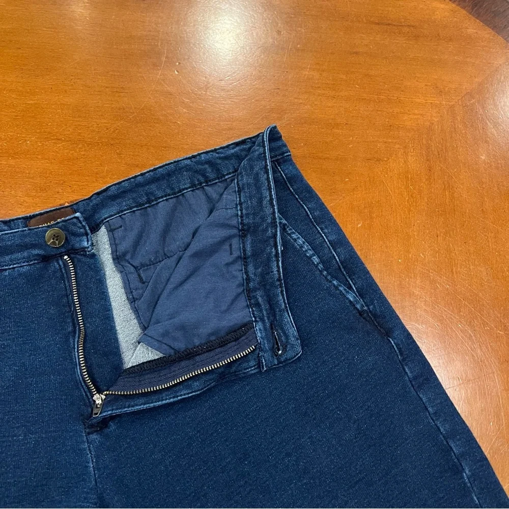 Thomas Dean Men’s Natural Indigo Stretch Cotton‎ Flat Front 9” Shorts Blue 38 - Picture 9 of 16